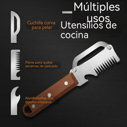 💥Compra 1 y llévate 1 gratis💥🔪Cortador y pelador multifuncional de acero inoxidable🧅