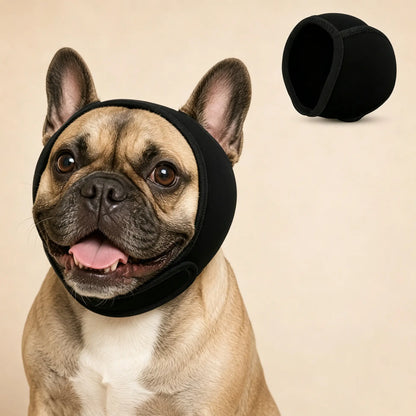 🐶 Ochranná čelenka pre psov: tlmí hluk a je vodovzdorná. Je vyrobená z vysoko kvalitného neoprénu a chráni uši vášho domáceho maznáčika a upokojuje ho. ✨🌊