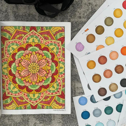 🎨 【1x Omaľovánka podľa čísel + 24-farebné pero s dvojitým hrotom】Vyfarbuj a relaxuj: Omaľovánka podľa čísel pre dospelých | Zmierňuje stres a úzkosť ✨