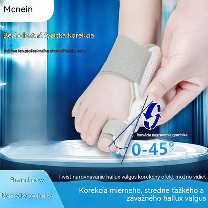【2 položky】Korektor Hallux valgus prstov s nastaviteľným gombíkom, oddeľovač prstov, unisex korektor vybočeného valgusu.