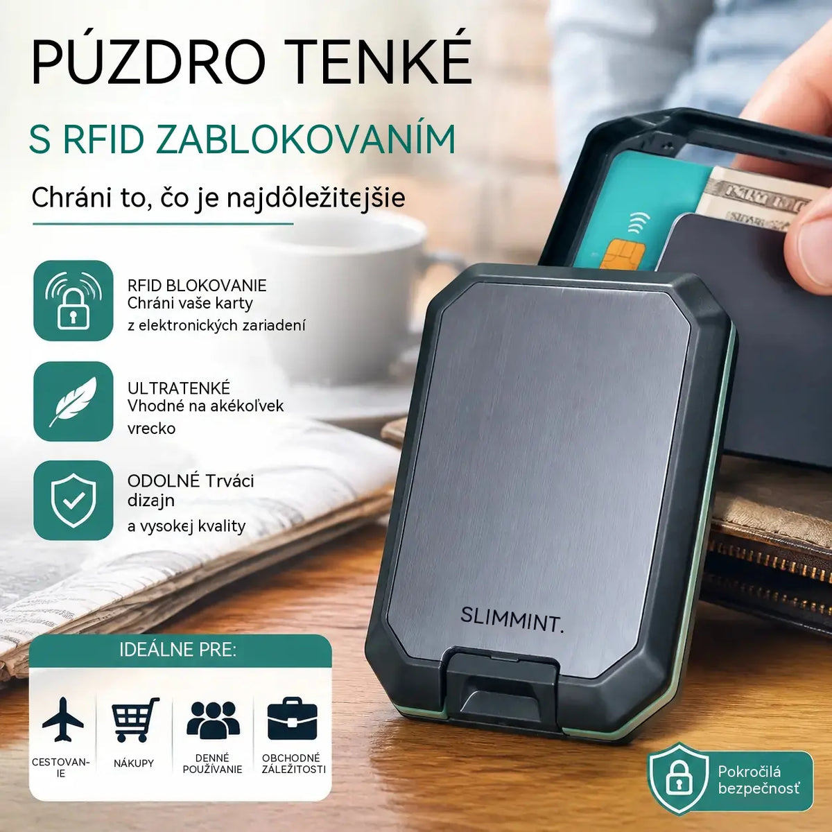 🔥Inteligentná peňaženka s RFID ochranou proti krádeži: Štýlový, ľahký a bezpečný dizajn pre vaše karty a hotovosť