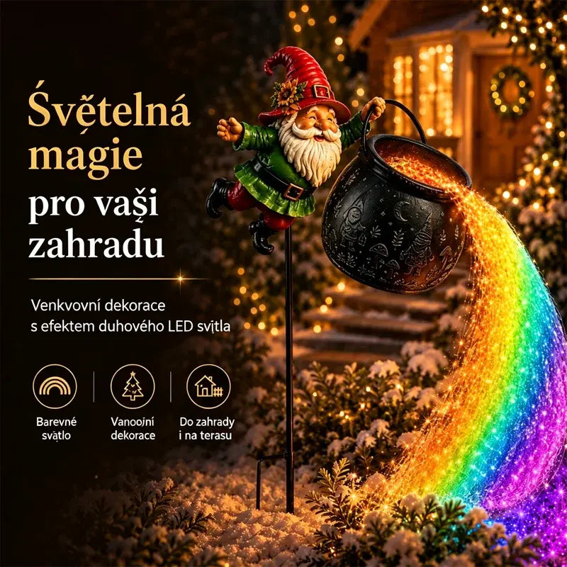 ✨🎄Vianočné vonkajšie záhradné svetlá Santa Claus Crucible