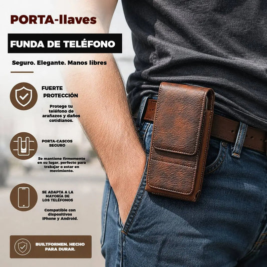 🔥 Puzdro na mobilný telefón s klipom na opasok – magnetické zapínanie, odolné a s priehradkou na kartu