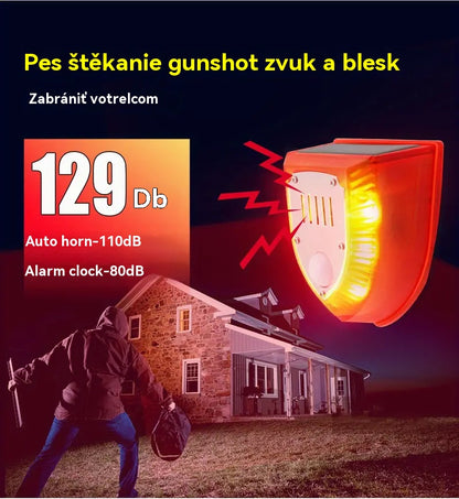 👏👏 Svetlo solárneho bezpečnostného alarmu