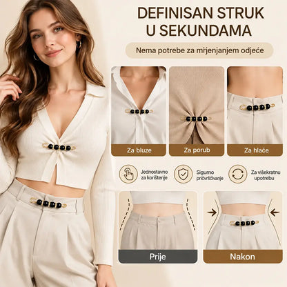 ✨ 【12 komada 46 KM】Elegantne biserne brošure za naglašavanje linije vrata i dekoltea👗 | 💎 Ne zahtijevaju krojenje · Elegantne i praktične