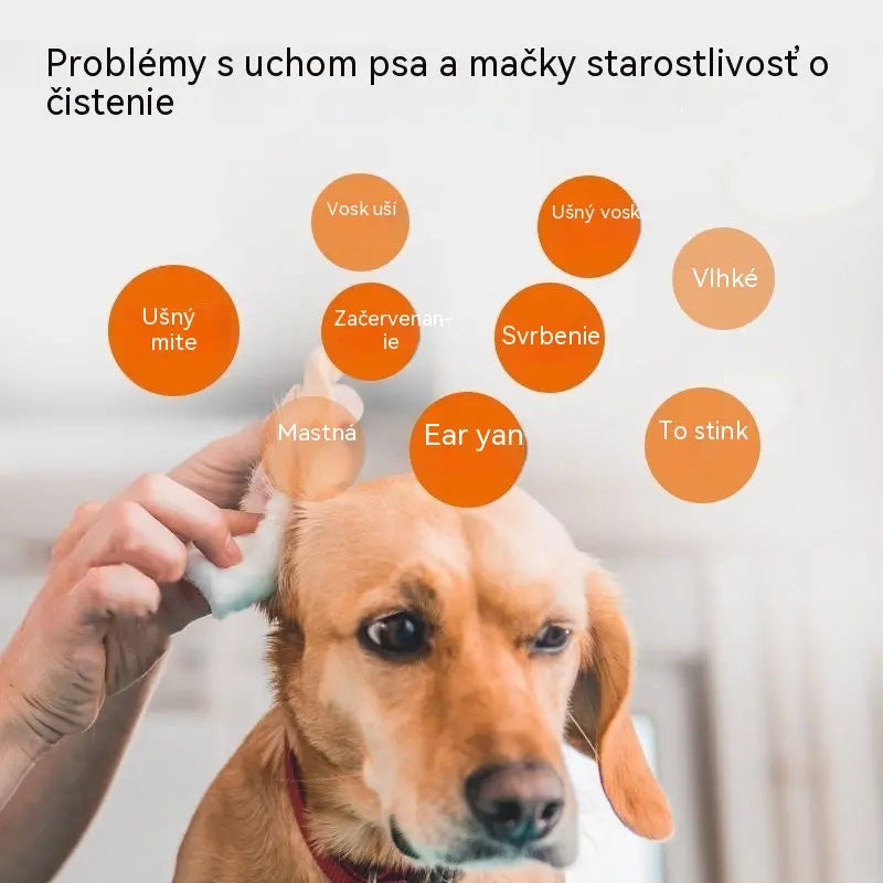 【Kúp 1, získaj 1 zadarmo】🐶🐱 Čistič uší domácich zvierat | Upokojuje svrbenie uší 👂 Vhodné pre mačky a psy