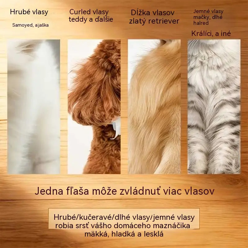 【Kúp 1, získaj 1 zadarmo】🐶🐱Sprej na vyhladenie zvieracích chlpov, nemastný, vytvára lesklú a hladkú srsť.✨
