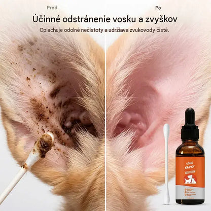 【Kúpte 1, dostanete 1 zadarmo】🐶🐱Prírodné ušné kvapky pre psy a mačky proti svrbeniu a hromadeniu ušného mazu