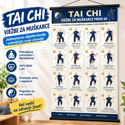 Poster za vježbanje Tai Chija za starije osobe