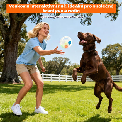 ⚽🐕🐾Hračka pre psov - futbal, interaktívne a proti uhryznutiu odolné potreby pre border kólia, labradory a corgi.