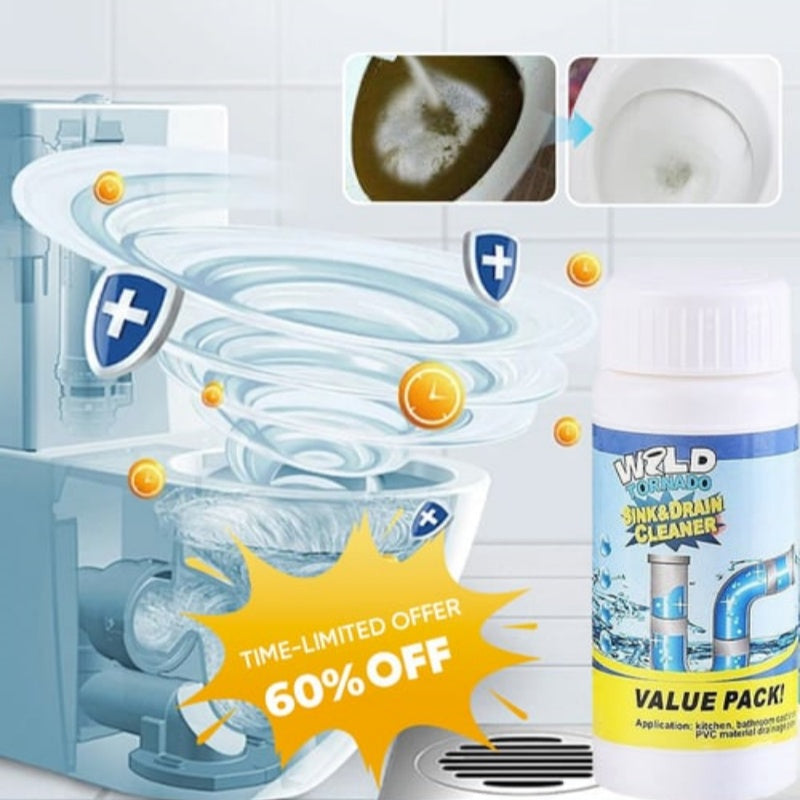 🛁💦【Kúpte 1 a dostanete 1 zadarmo】🌟Čistič drezov a odtokov: pena s vysokou hustotou na báze výťažkov a rozkladných enzýmov.