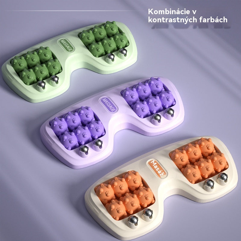 【Kúpte 1 a dostanete 1 zadarmo】🔥Nový produkt💜Prenosný masážny prístroj na nohy s dvoma valčekmi💜