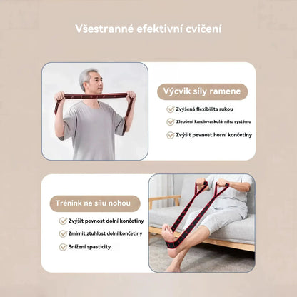 ✨🔰Odporové gumy na tréning svalov a strečing nôh, ako aj elastické gumy vhodné pre ľudí stredného a staršieho veku.