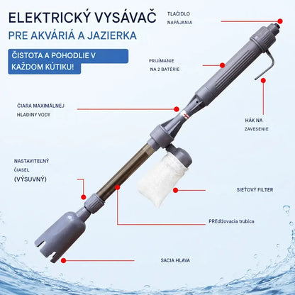🔥 Elektrický čistič substrátu pre akvárium
