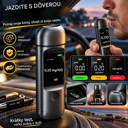 🚘【Kúp 1 a získaj 1 zdarma】🍷 Prenosný presný alkohol tester – Otestuj sa pred jazdou