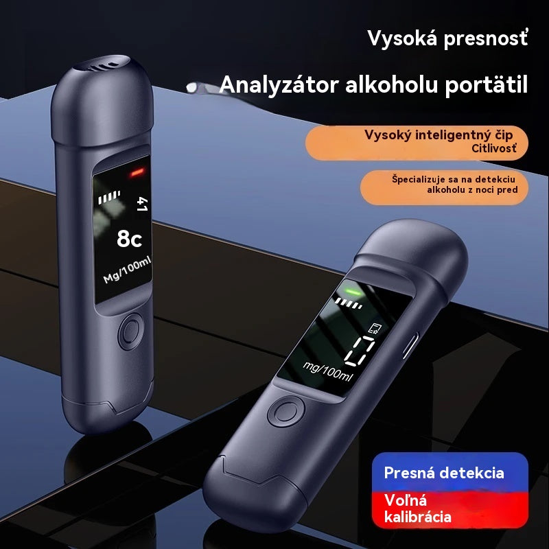 🌟🍷 Prenosný presný alkohol tester – Otestuj sa pred jazdou
