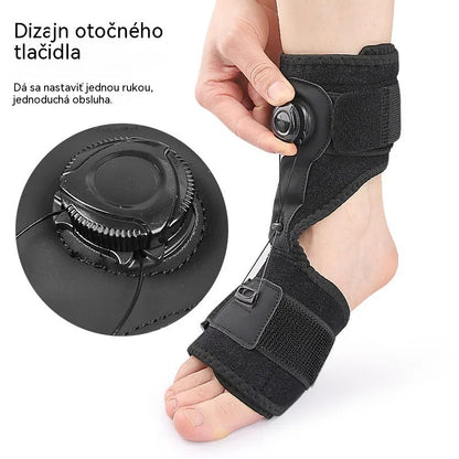 【2 ks】Zdravotnícke ortopedické vložky na liečbu poklesnutého chodidla a plantárnej fasciitídy, s otočným nastavovacím gombíkom a hliníkovou oporou, vhodné na denné aj nočné použitie.
