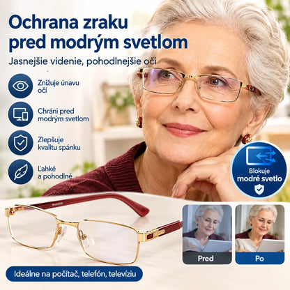 🔥Skladacie okuliare na čítanie a puzdro na okuliare s ochranou proti modrému svetlu