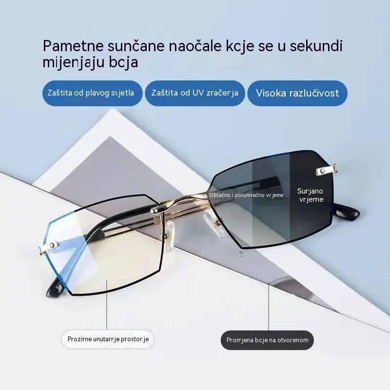 ✨🕶Nove pametne fotokromatske naočale za čitanje za muškarce i žene, naočale koje blokiraju plavo svjetlo