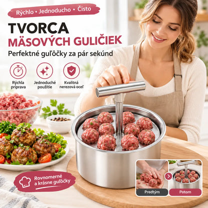 📢📢50% zľava a skladom ⏰✨Forma na mäsové guľky z nehrdzavejúcej ocele