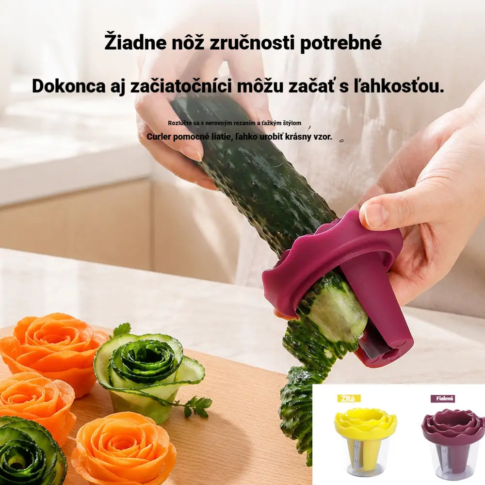 🥬🍜【Kúpte1, dostanete 1 zadarmo】🌹Kuchynský škrabák/krúžkovač v tvare ruže