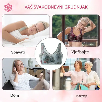 👙【Set od 3 dijela】❄️Vrhunski grudnjak s potporom - dizajn bez žice, mekan i udoban