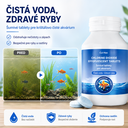 🐟【100 tabliet】【Kúpte 1 a získajte 1 zadarmo】💧 Šumivé tablety na čistenie vody v akváriu a jazierku, okysličovacie tablety na akváriu 🔥