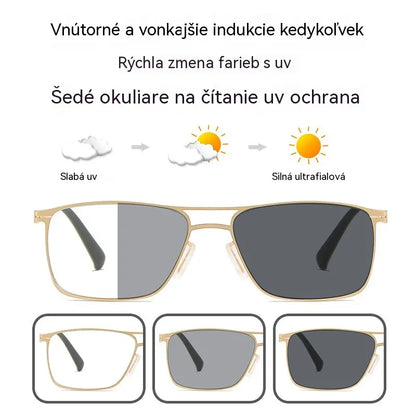 🔥【Získajte späť mladistvý zrak】Inteligentné fotochromatické okuliare na čítanie s vysokým rozlíšením a ochranou proti modrému svetlu