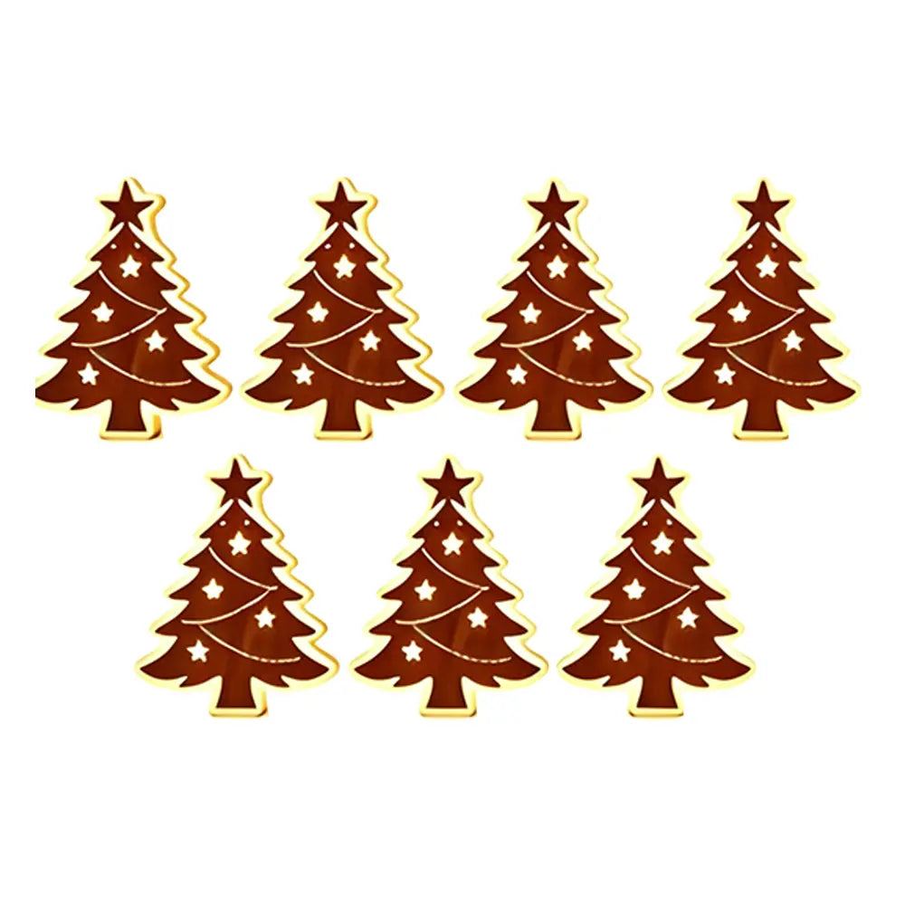 🎄✨Osvetlená drevená vianočná silueta na stenu