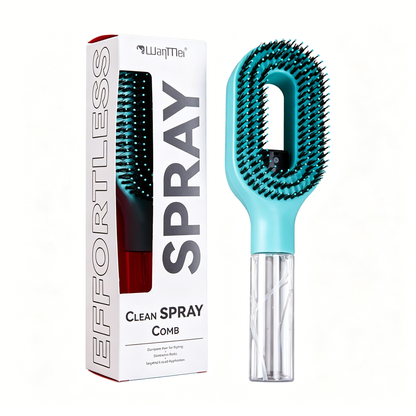 💖💨Un peine con función de pulverización de un solo botón para evitar eficazmente que el cabello se enrede.