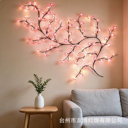 ✨ Jedinečne navrhnuté LED svetlá v tvare viniča a kvetov: Vytvorte si doma rozprávkovú a hrejivú atmosféru 🦋💡