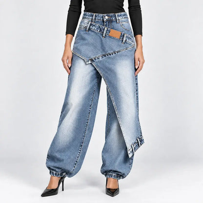 👖【XS-3XL】Štýlové a pohodlné džínsy so širokými nohavicami ✨💞