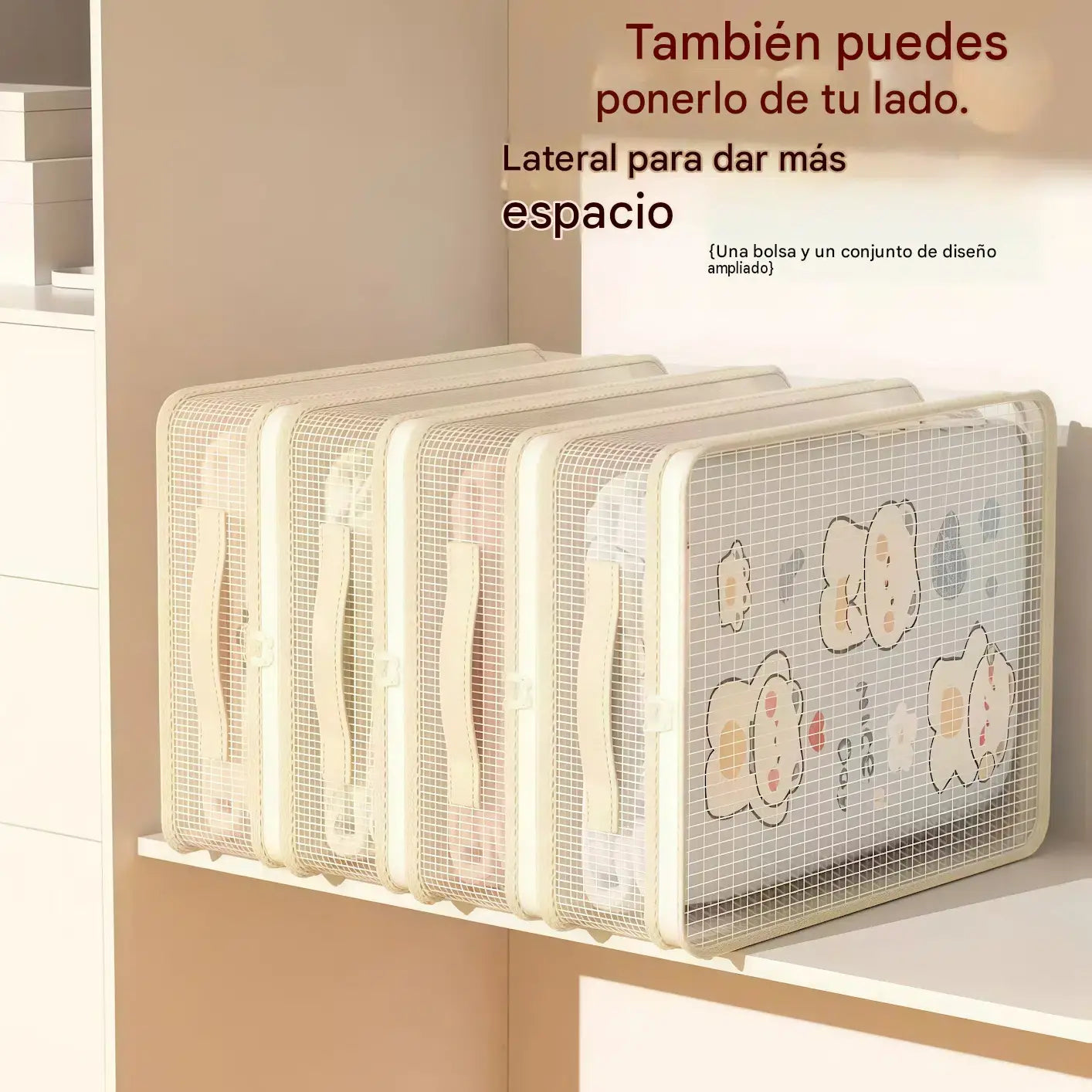 【8 piezas】👍Bolsas de almacenamiento de malla para uso doméstico, que previenen la formación de moho y polvo.