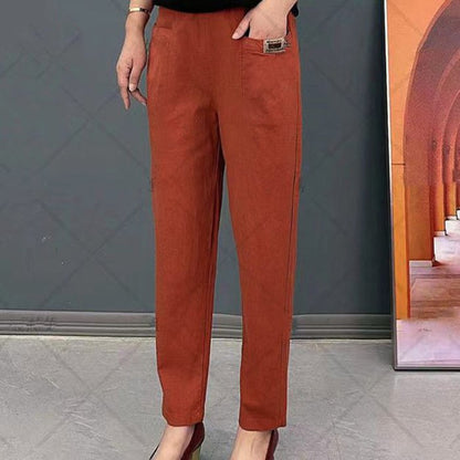 👖🔥【M-6XL】Dámske mikroelastické všestranné voľnočasové nohavice nadmernej veľkosti