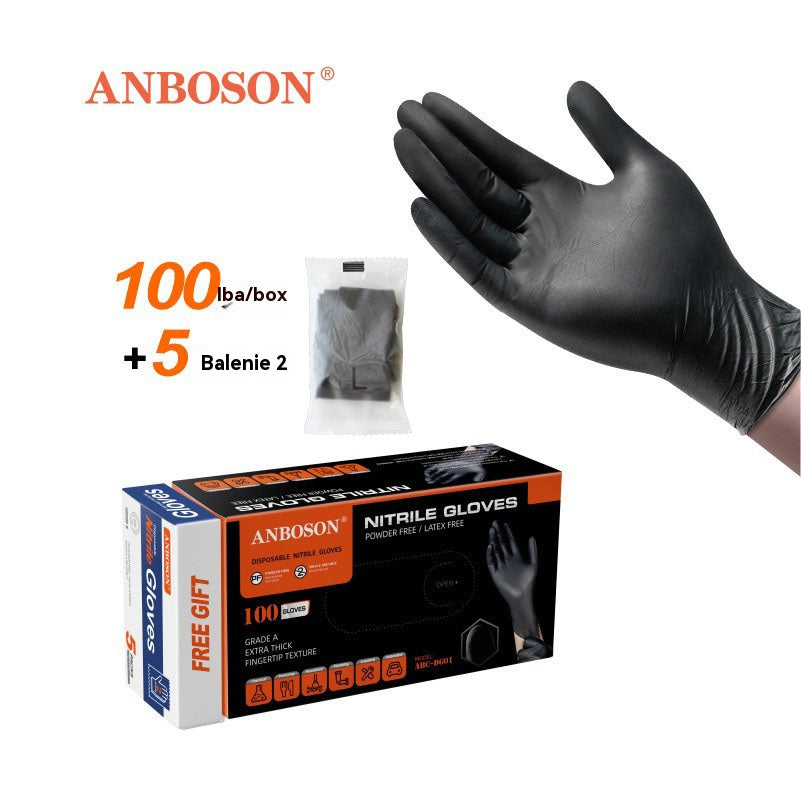 🧤【100+10 ks.】🧰⚒️Jednorazové nitrilové rukavice, odolné proti pošmyknutiu a poškriabaniu