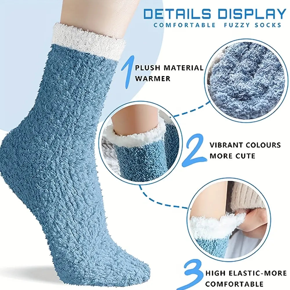 🔥📣【7 párov】🧦Dámske útulné fleecové nohavice s teplými zimnými ponožkami