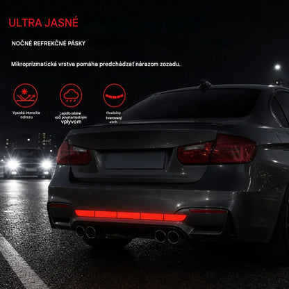 【10 položiek za 19 eur】✨🚗 Okamžite upútajú pozornosť! Vysoko lesklé reflexné ochranné lišty na nárazník.