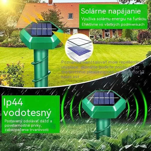 ⚡Solárny odpudzovač hlodavcov s trojrežimovým ultrazvukovým odpudzovačom