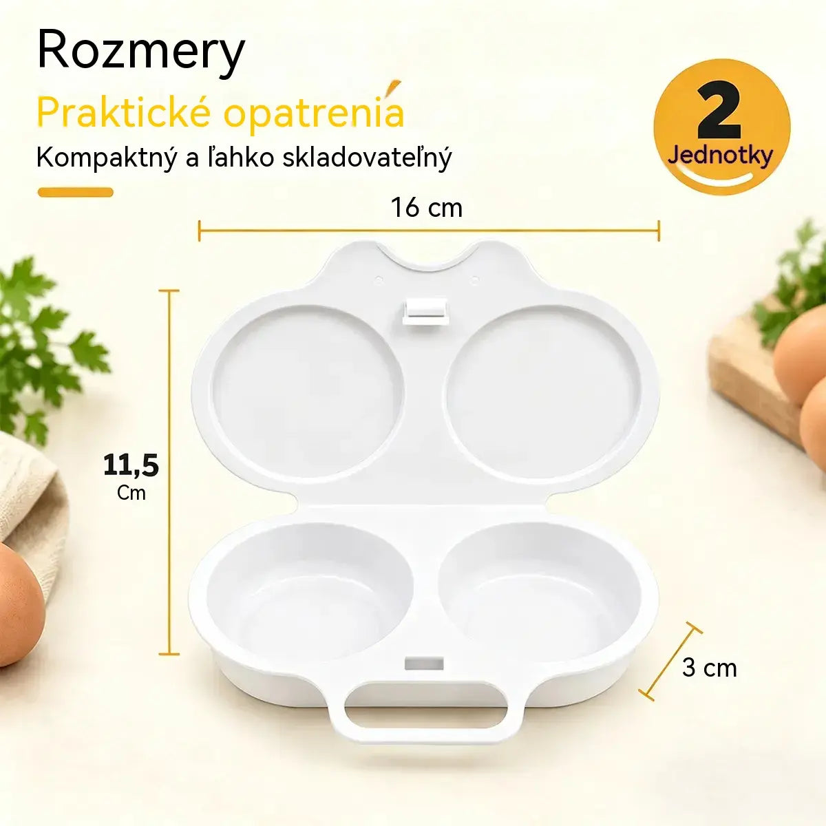 🎁2 kusy za 21 €💥Vajíčkový hrniec do mikrovlnky: dvojitý, nepriľnavý a ľahko sa čistí.🏠