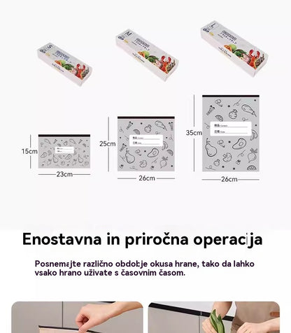 🥣✨Skupaj 30 antibakterijskih vrečk iz aluminijaste folije, izjemno enostavnih za uporabo, za ohranjanje svežine.