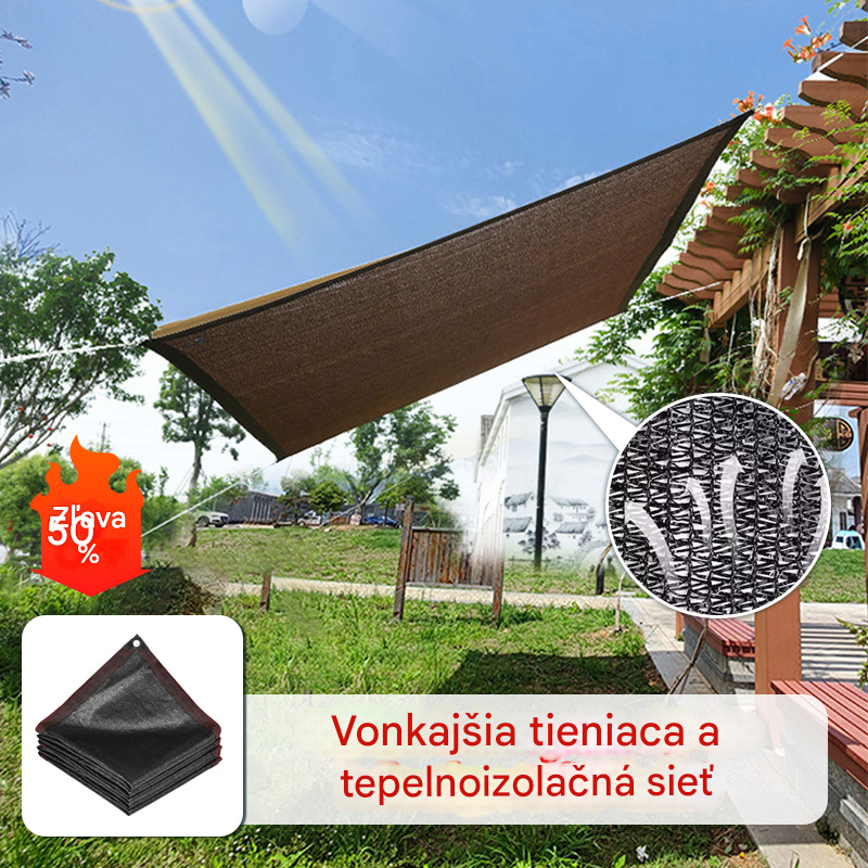 🏆【🔥Prelomte teplo】☀️⛱️【2*5M】Vonkajšia tieňová a tepelnoizolačná sieťovina