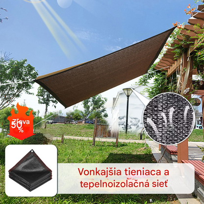 🏆【🔥Prelomte teplo】☀️⛱️【2*5M】Vonkajšia tieňová a tepelnoizolačná sieťovina