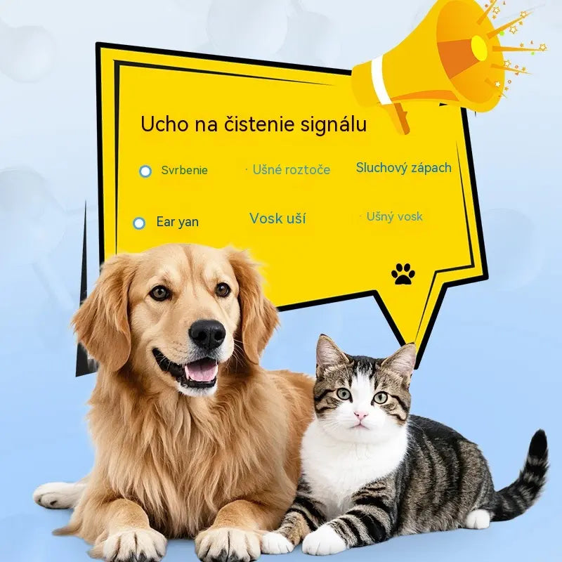🐶🐱 Čistič uší na zmiernenie svrbenia uší u psov a mačiek.