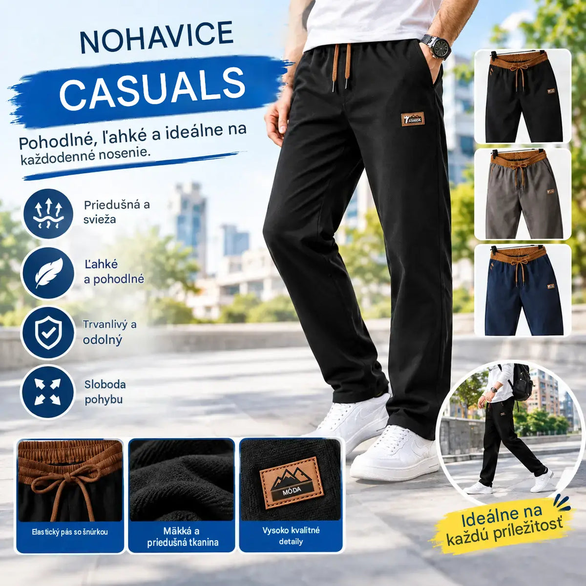 🔥🔥【M-4XL】Nové pánske jarné ležérne nohavice 2026