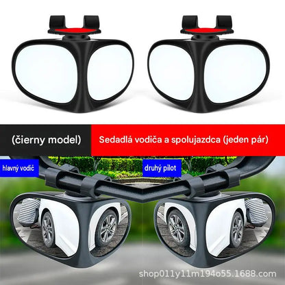 【2 položky】⏰ KÚPTE 1, DOSTANETE 1 ZADARMO 🔥 🚗 360° širokouhlé spätné zrkadlo s monitorovaním mŕtveho uhla