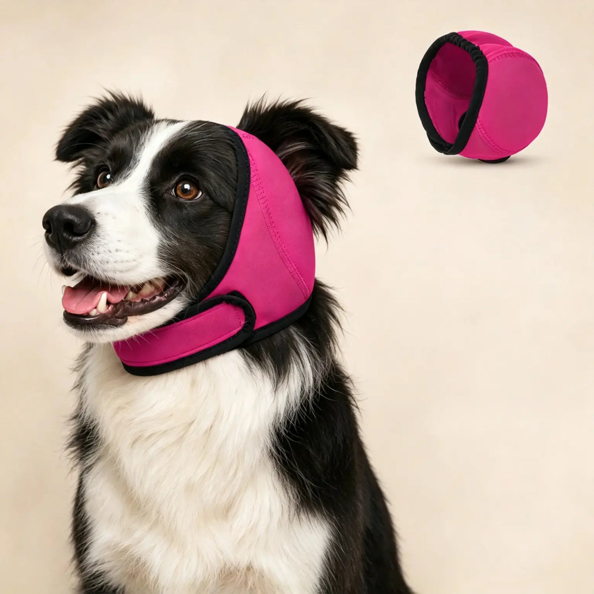 🐶 Ochranná čelenka pre psov: tlmí hluk a je vodovzdorná. Je vyrobená z vysoko kvalitného neoprénu a chráni uši vášho domáceho maznáčika a upokojuje ho. ✨🌊