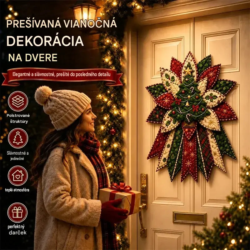 🎇🎄Sada na šitie prešívaných vianočných závesov na dvere (7 dizajnov)