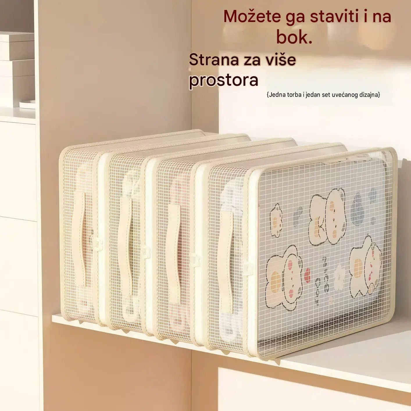 【8-dijelne】👍Mrežaste vrećice za pohranu za kućnu upotrebu, sprječavaju plijesan i prašinu.