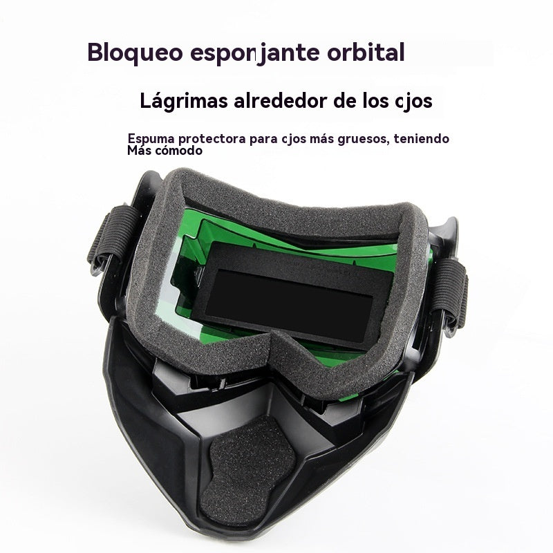 🔥😎Casco de soldadura totalmente automático con cambio de luz y máscara protectora montada en la cabeza para soldadores