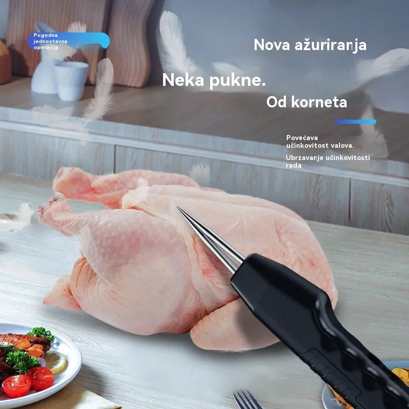 💥🔥 Prijenosni punjivi električni uređaj za uklanjanje dlaka s peradi🦆🐓🐖 Vodootporan, pogodan za sve vrste dlakave peradi